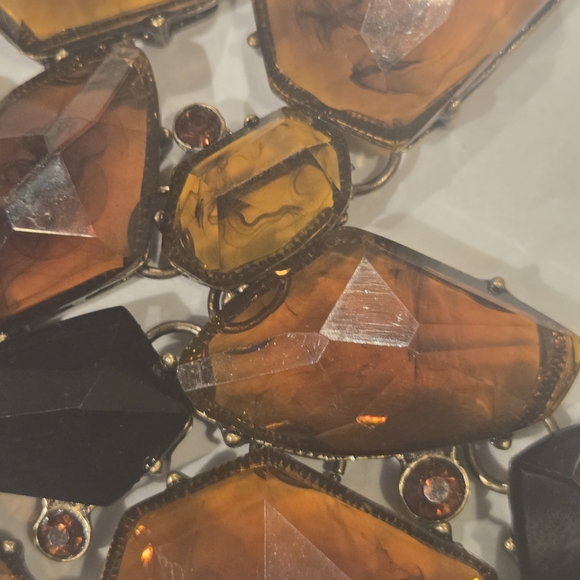 YOU & I Brown and Black Statement Necklace - Picture 4 of 6